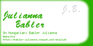 julianna babler business card